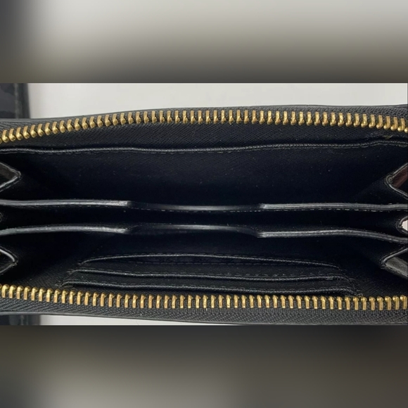 Michael Kors MK Designer Kelsey Black Leopard Print Tote W/ Monogrammed Wallet - Picture 8 of 10